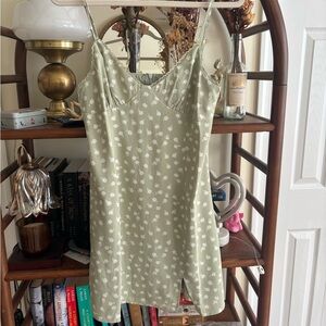 Princess Polly Green Floral Mini Dress